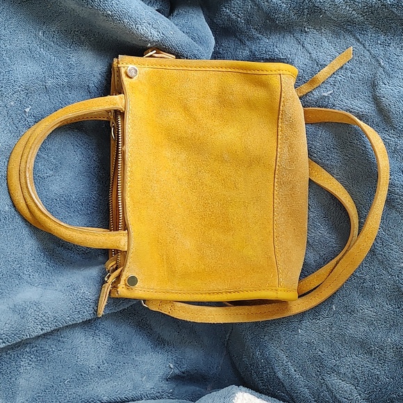 H&M suede tan mini crossbody bag. Good used condition. - Picture 2 of 11